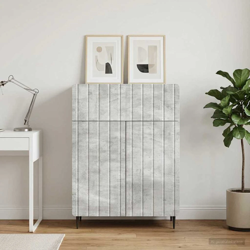 Kabalas Betono pilka 66 x 34,5 x 92 cm Apdirbta mediena