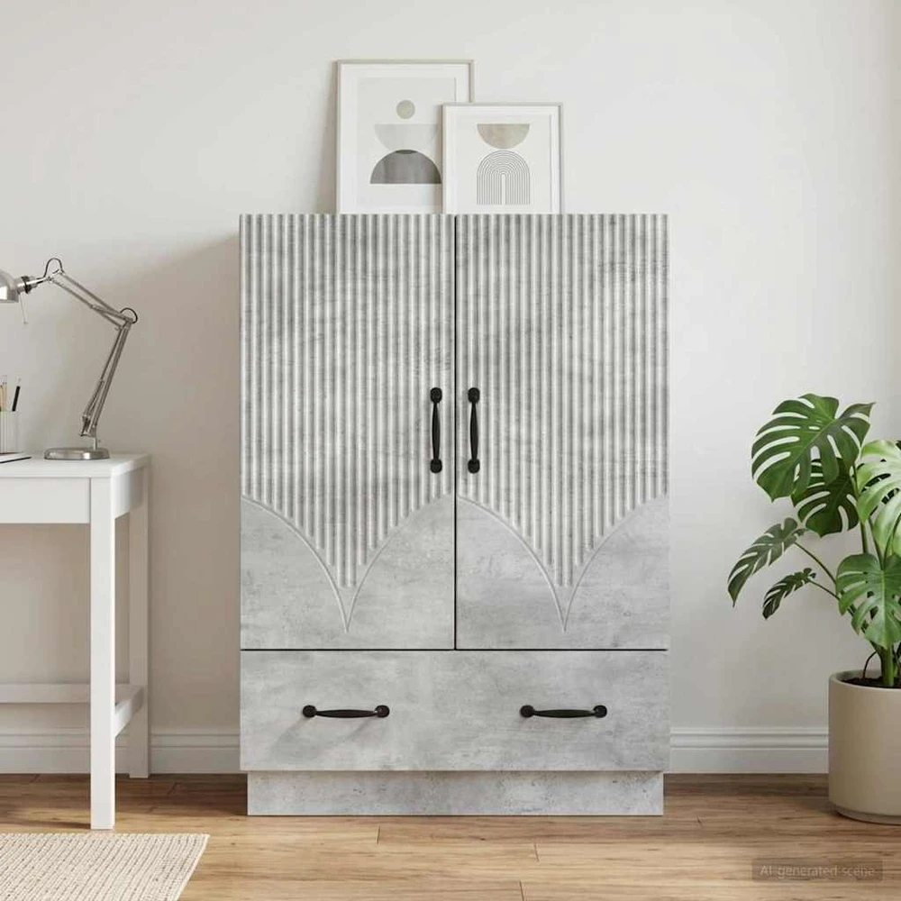 Kabalas Betono pilka 66 x 34,5 x 92 cm Apdirbta mediena