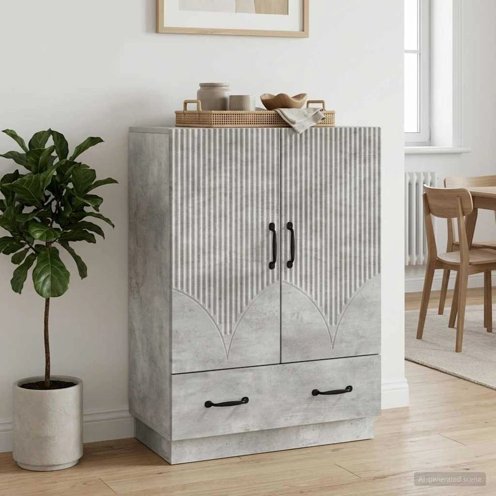Kabalas Betono pilka 66 x 34,5 x 92 cm Apdirbta mediena