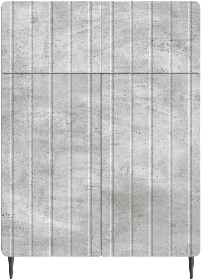 Kabalas Betono pilka 66 x 34,5 x 92 cm Apdirbta mediena