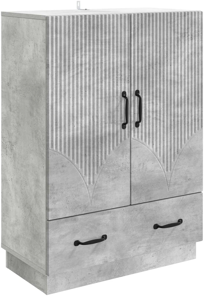 Kabalas Betono pilka 66 x 34,5 x 92 cm Apdirbta mediena
