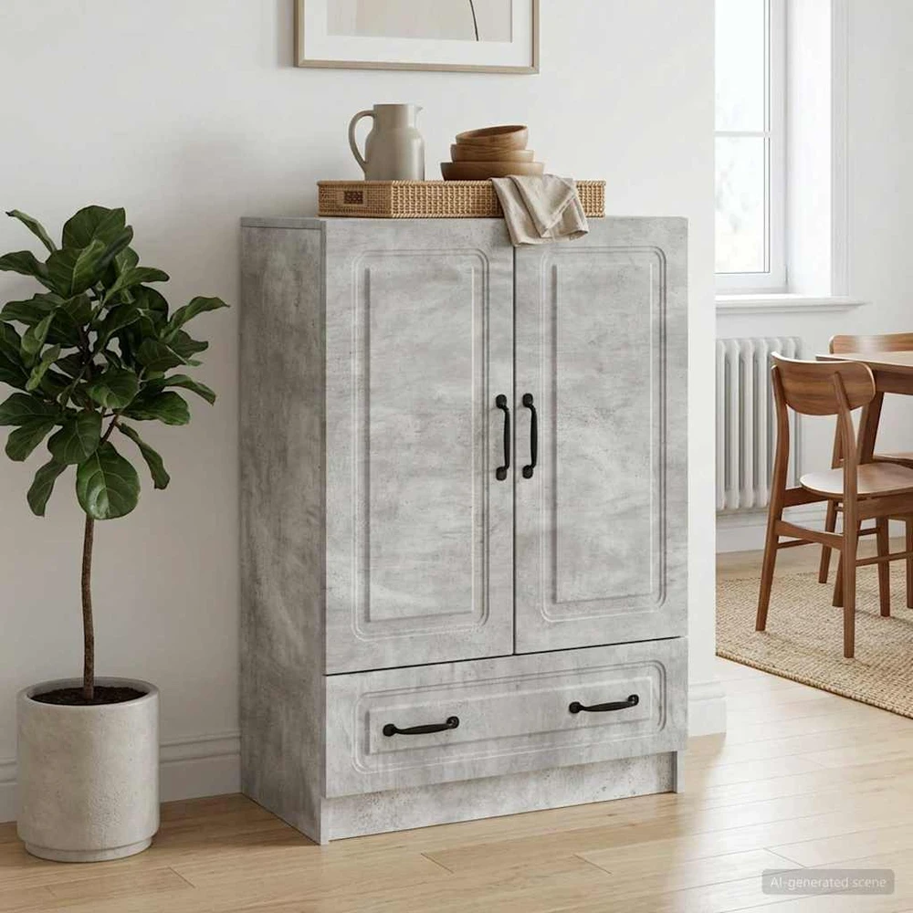 Kabalas Betono pilka 66 x 34,5 x 92 cm Apdirbta mediena