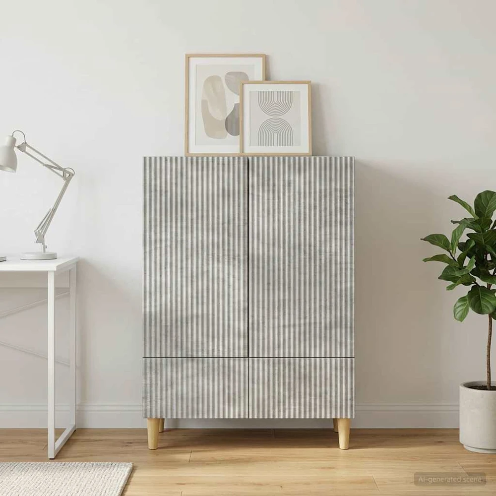Kabalas Betono pilka 66 x 34,5 x 95 cm Apdirbta mediena