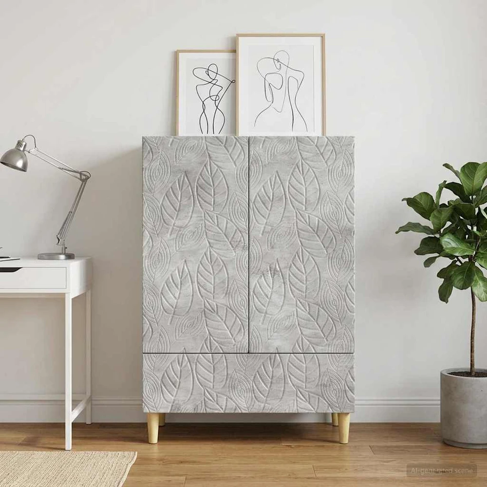 Kabalas Betono pilka 66 x 34,5 x 95 cm Apdirbta mediena