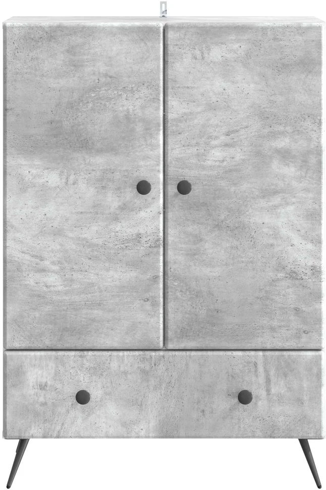 Kabalas Betono pilka 66 x 34,5 x 95 cm Apdirbta mediena