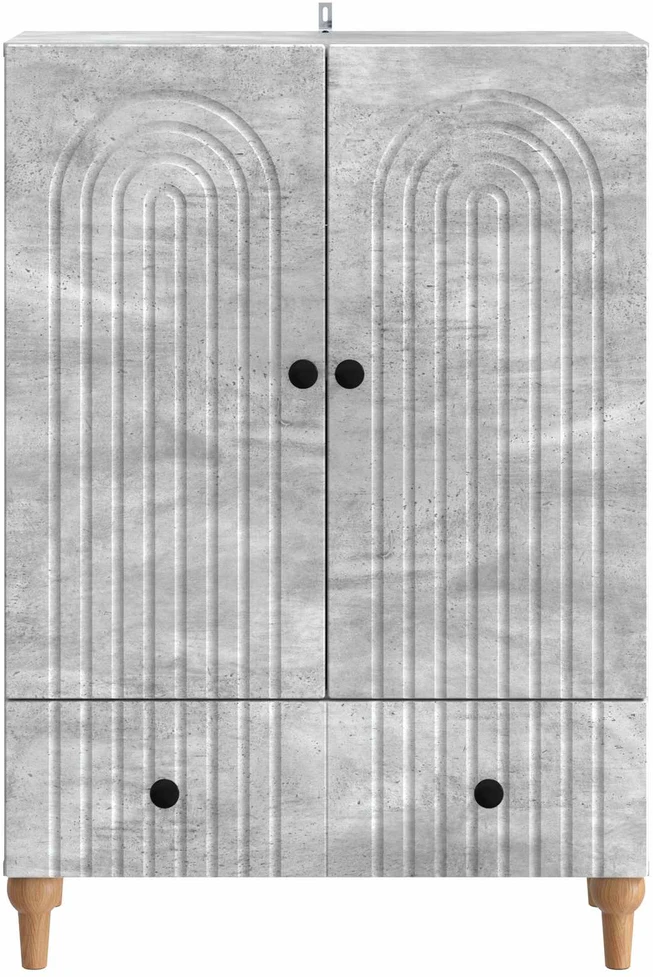 Kabalas Betono pilka 66 x 34,5 x 95 cm Apdirbta mediena