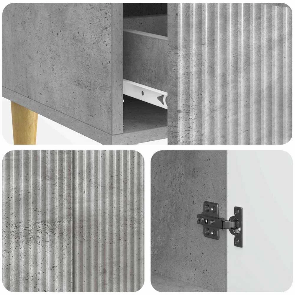Kabalas Betono pilka 66 x 34,5 x 95 cm Apdirbta mediena