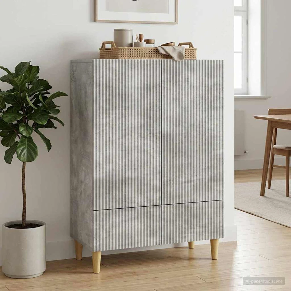 Kabalas Betono pilka 66 x 34,5 x 95 cm Apdirbta mediena
