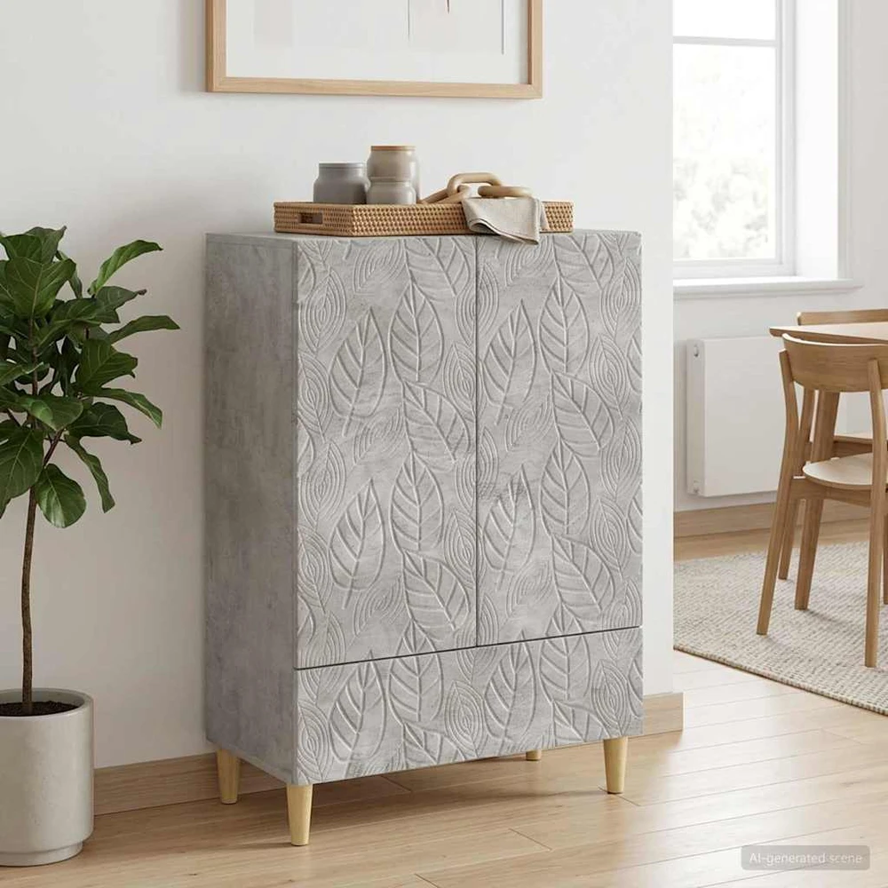 Kabalas Betono pilka 66 x 34,5 x 95 cm Apdirbta mediena