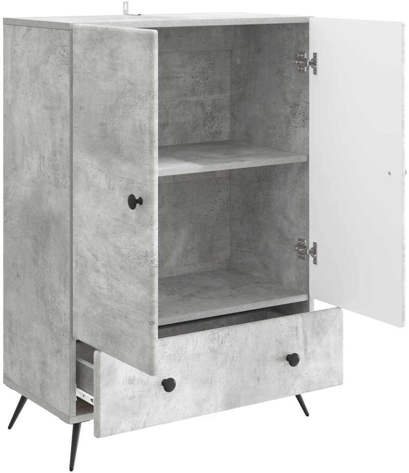 Kabalas Betono pilka 66 x 34,5 x 95 cm Apdirbta mediena