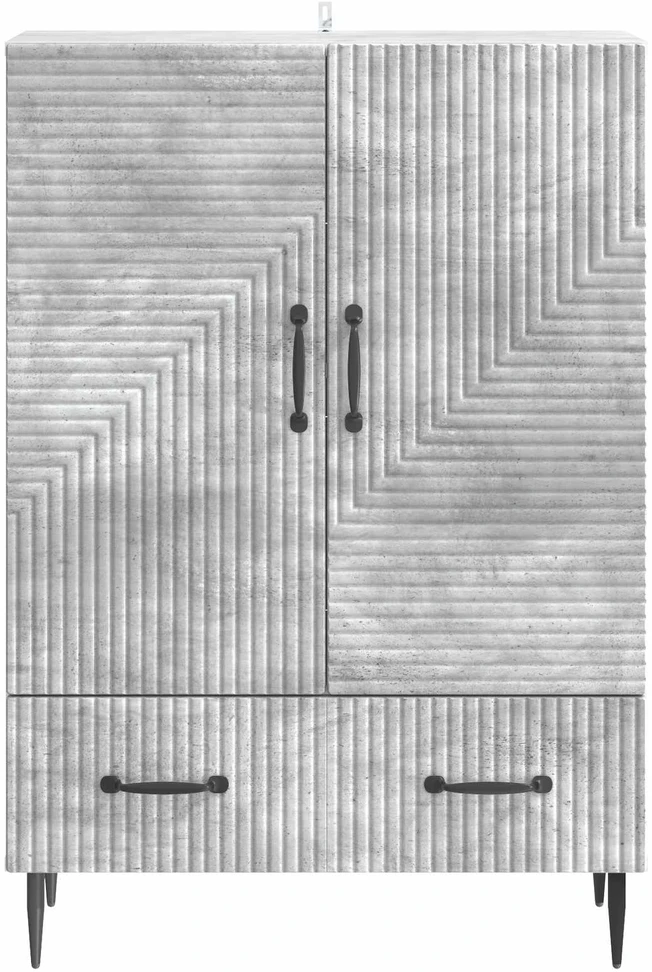 Kabalas Betono pilka 66 x 34,5 x 95 cm Apdirbta mediena