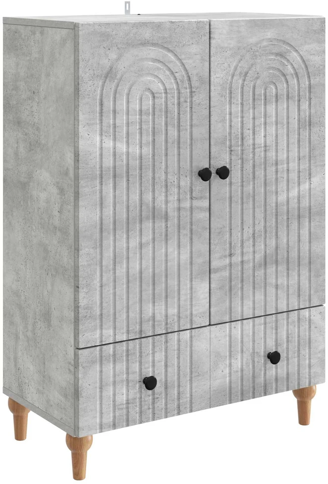 Kabalas Betono pilka 66 x 34,5 x 95 cm Apdirbta mediena