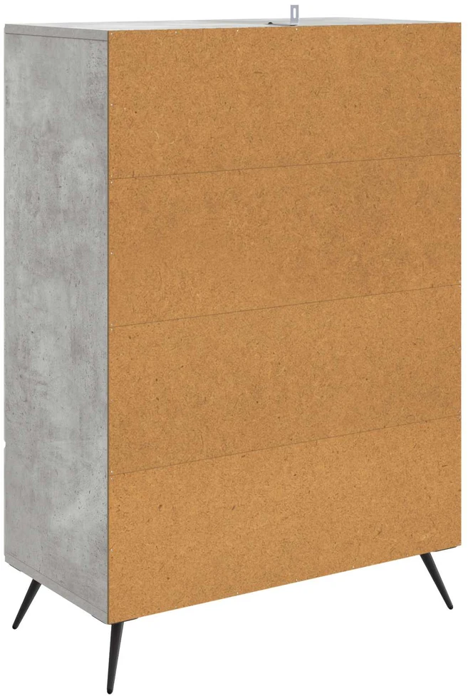 Kabalas Betono pilka 66 x 34,5 x 95 cm Apdirbta mediena