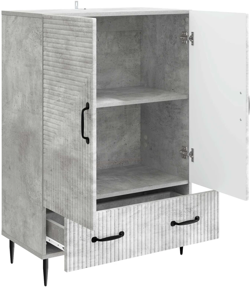 Kabalas Betono pilka 66 x 34,5 x 95 cm Apdirbta mediena