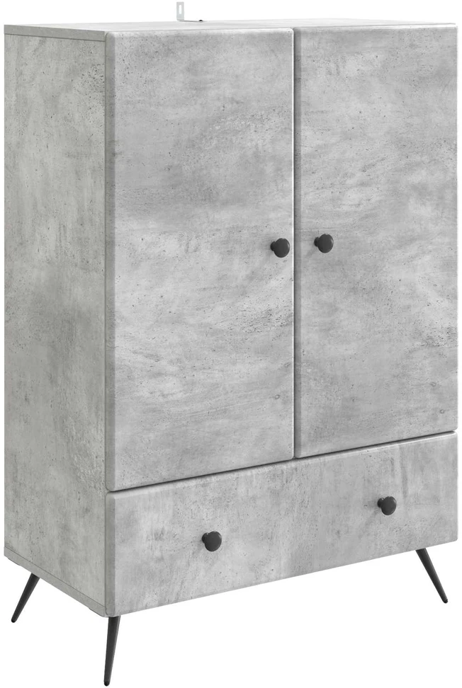 Kabalas Betono pilka 66 x 34,5 x 95 cm Apdirbta mediena