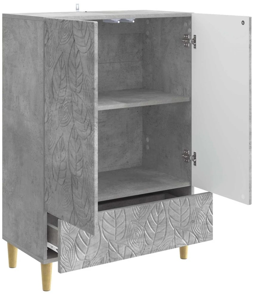 Kabalas Betono pilka 66 x 34,5 x 95 cm Apdirbta mediena