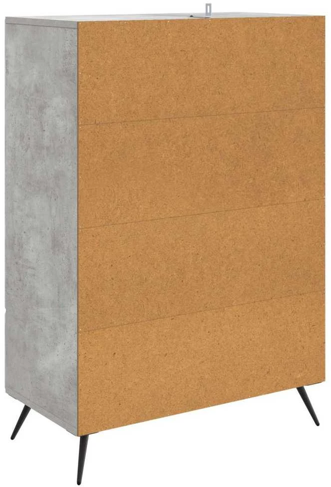 Kabalas Betono pilka 66 x 34,5 x 95 cm Apdirbta mediena