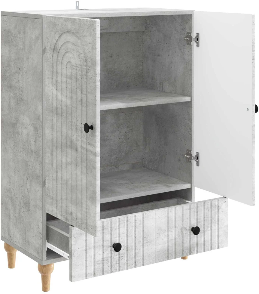 Kabalas Betono pilka 66 x 34,5 x 95 cm Apdirbta mediena