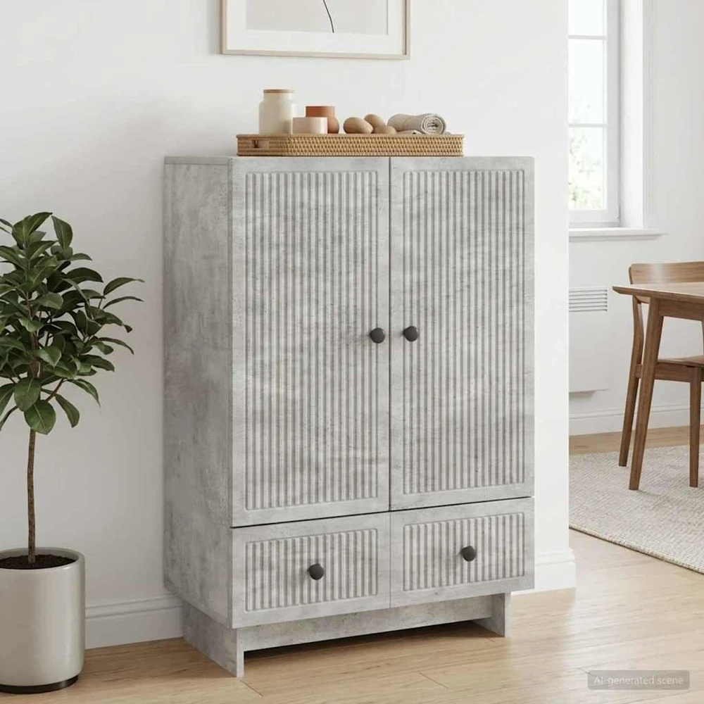 Kabalas Betono Pilka 66 x 34,5 x 95 cm Dirbtinė mediena