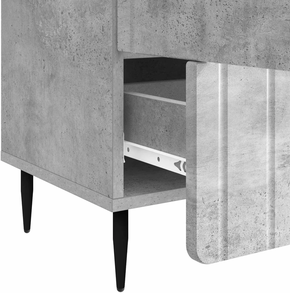 Kabalas Betono pilka 66 x 34,5 x 97 cm Apdirbta mediena