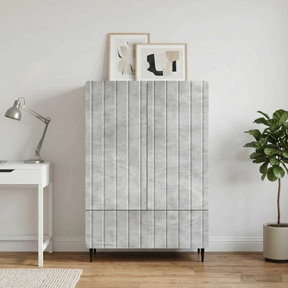 Kabalas Betono pilka 66 x 34,5 x 97 cm Apdirbta mediena