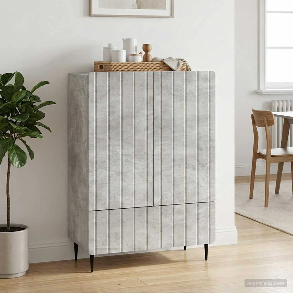 Kabalas Betono pilka 66 x 34,5 x 97 cm Apdirbta mediena