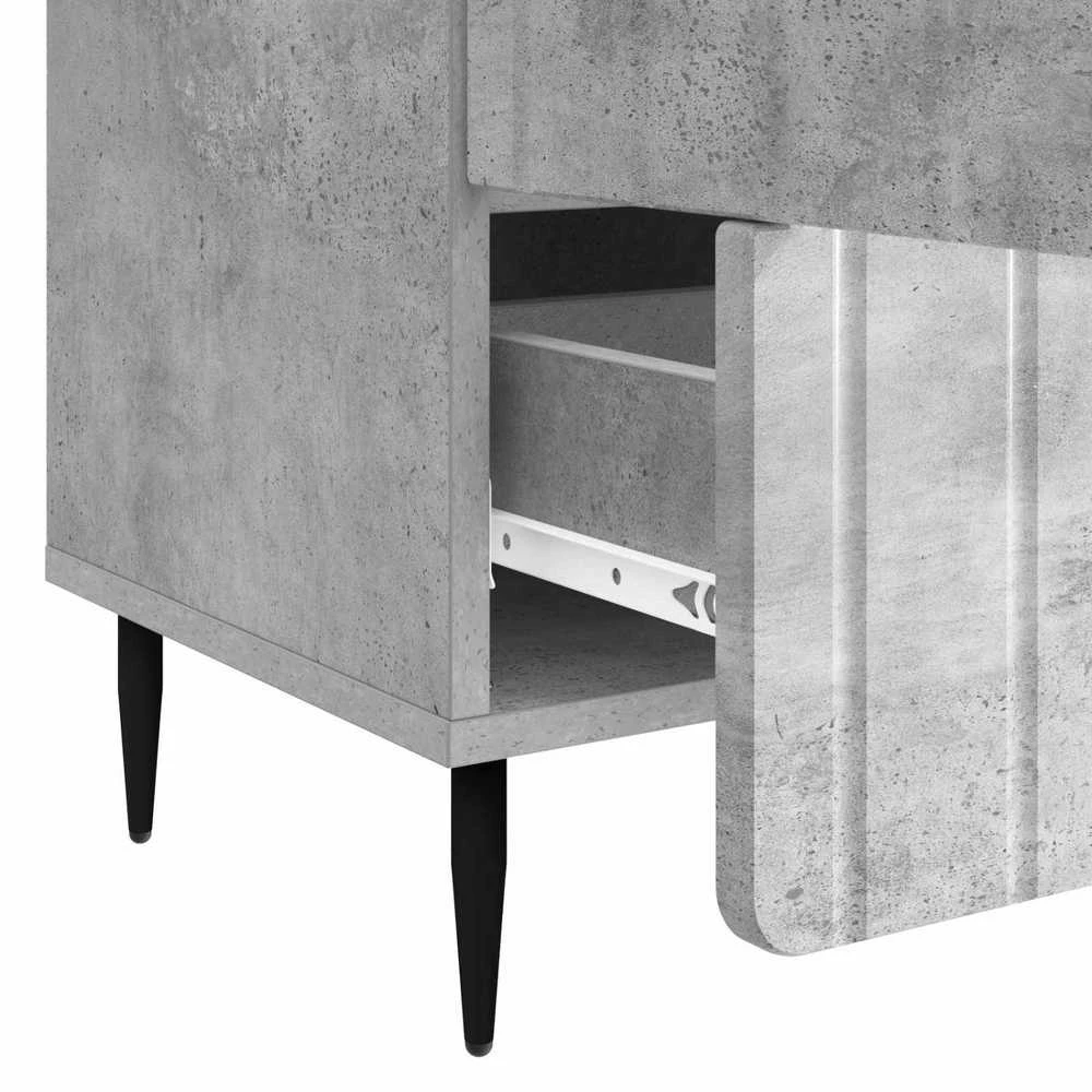 Kabalas Betono pilka 66 x 34,5 x 97 cm Apdirbta mediena