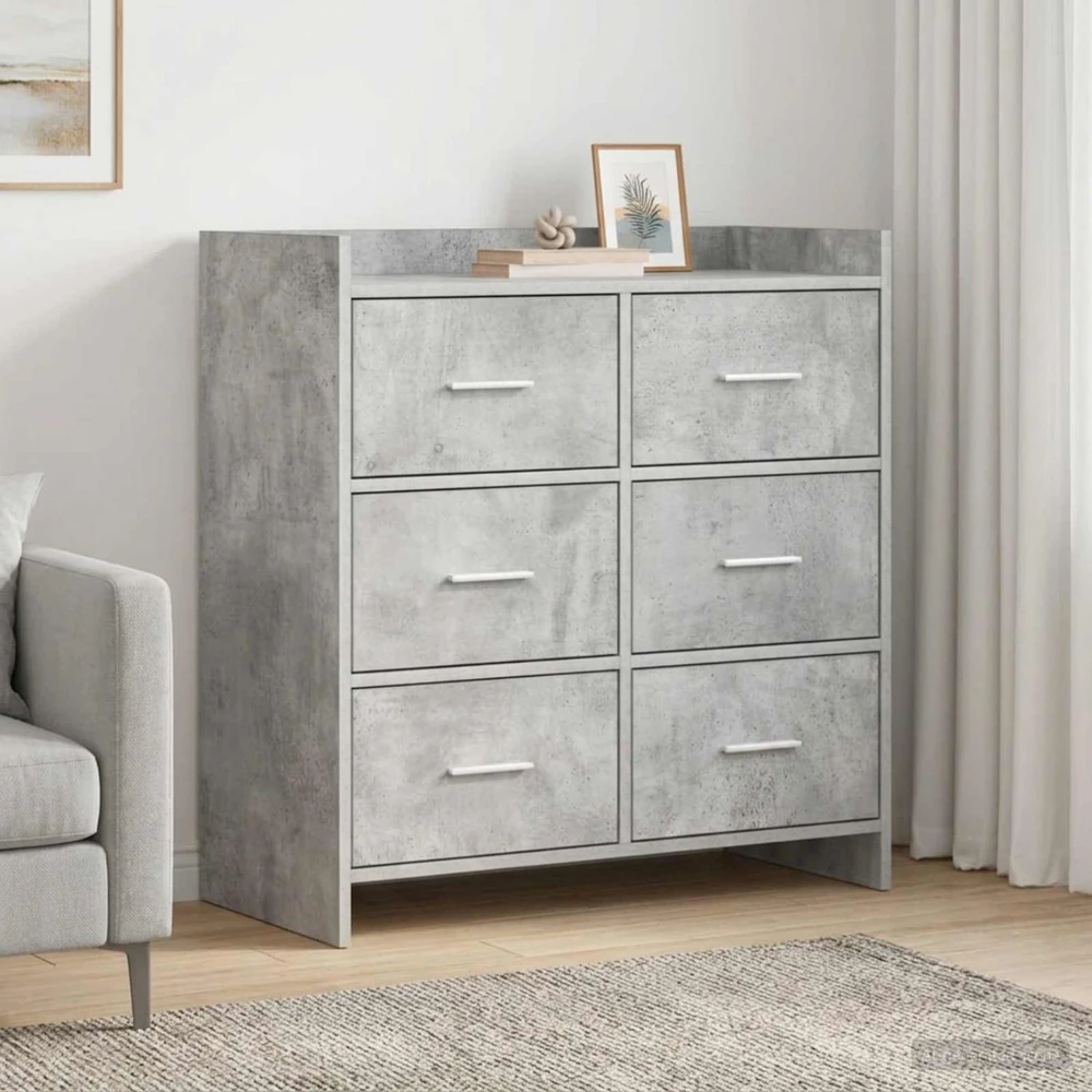 Kabalas Betono pilka 75 x 33 x 80 cm Apdirbta mediena