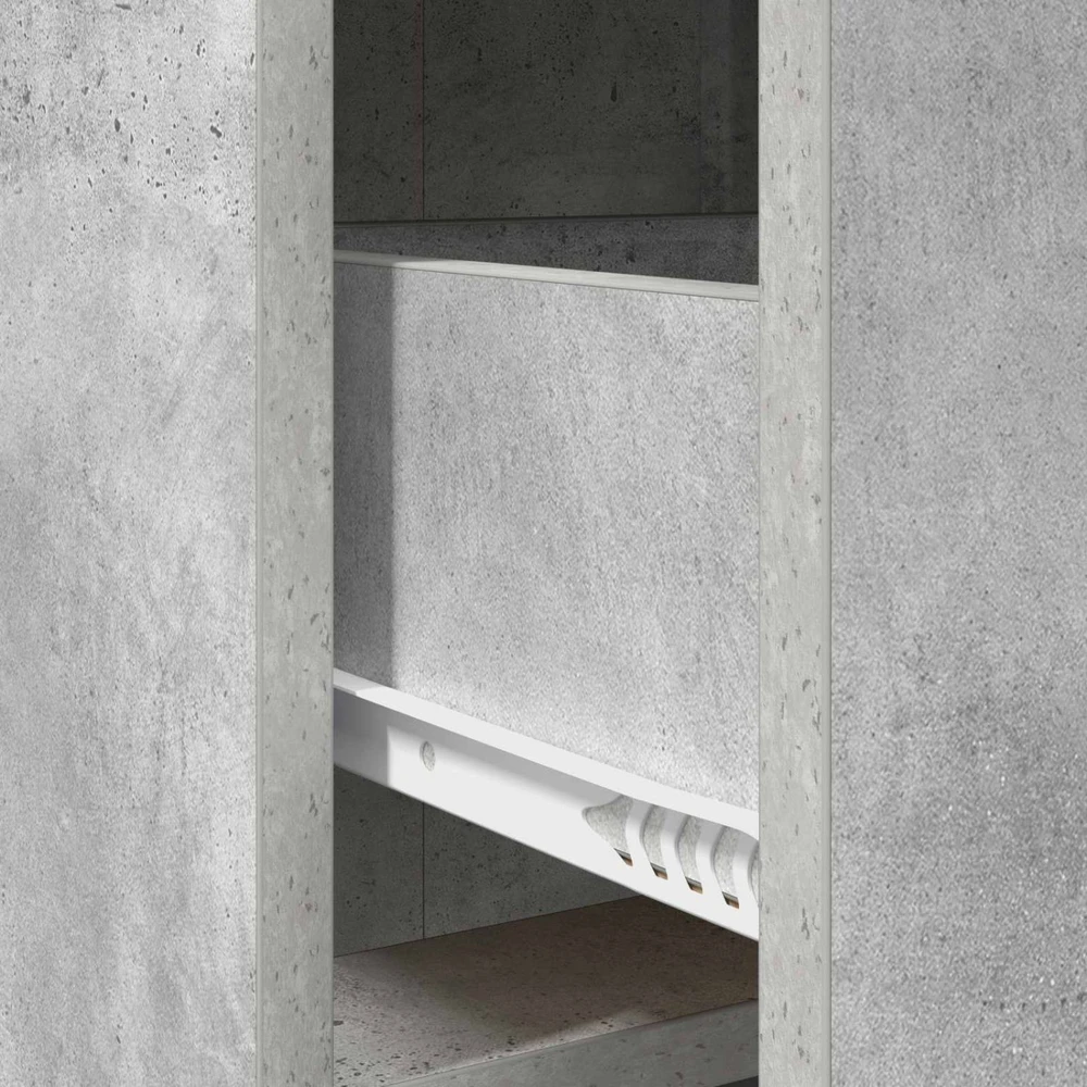Kabalas Betono pilka 75 x 33 x 80 cm Apdirbta mediena