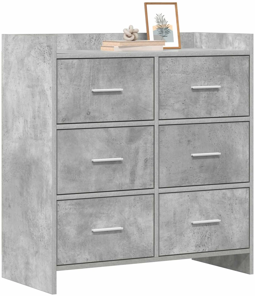 Kabalas Betono pilka 75 x 33 x 80 cm Apdirbta mediena