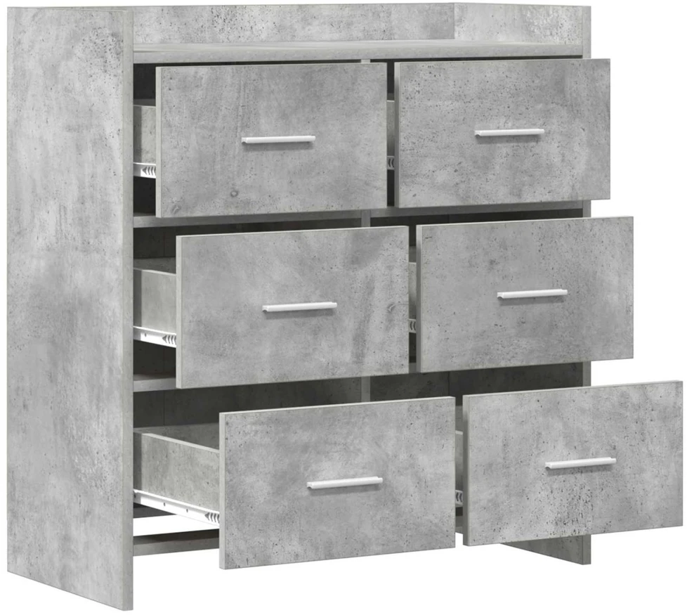Kabalas Betono pilka 75 x 33 x 80 cm Apdirbta mediena