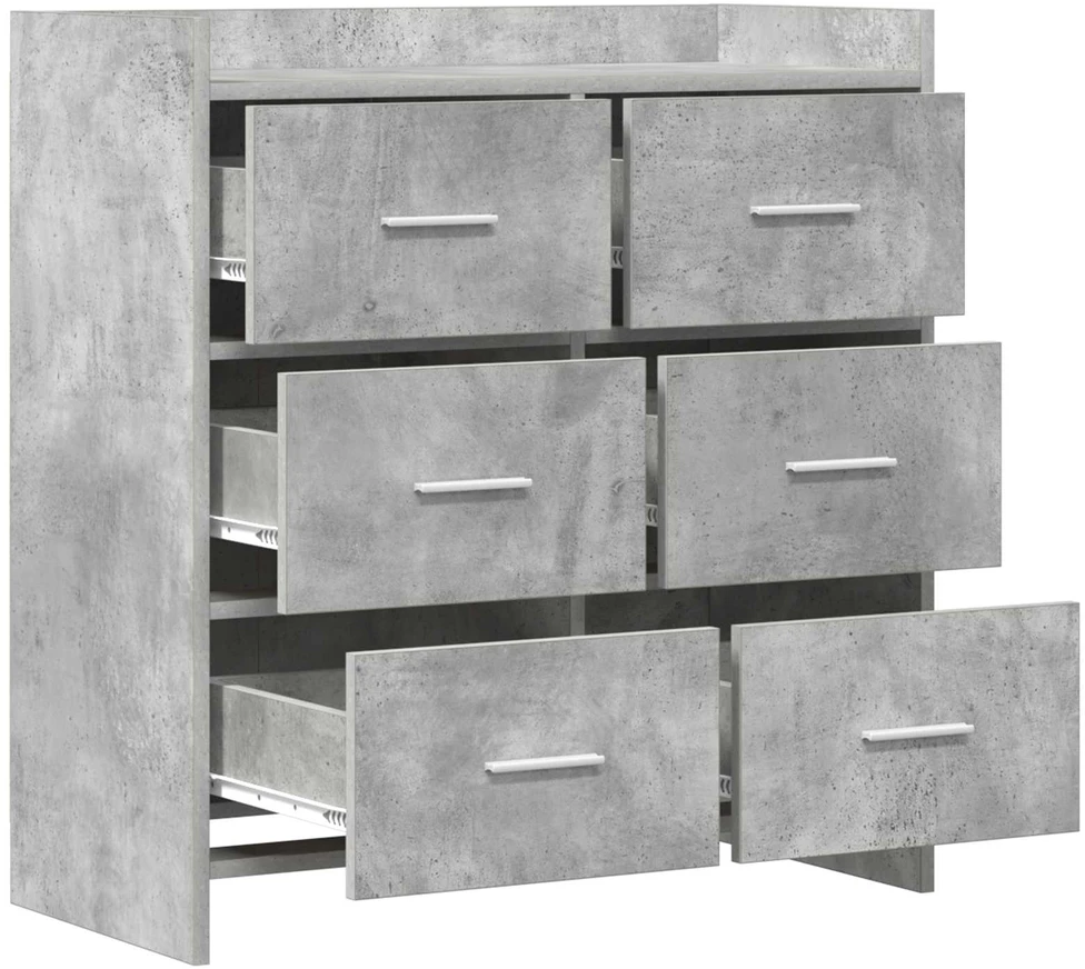 Kabalas Betono pilka 75 x 33 x 80 cm Apdirbta mediena
