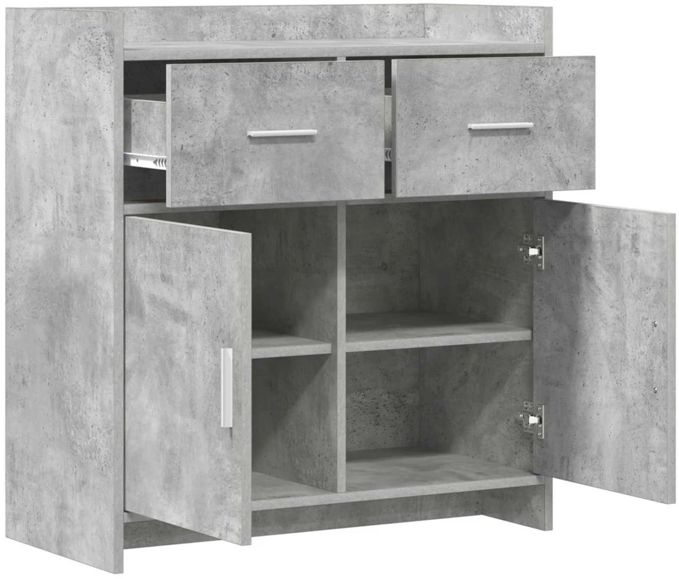 Kabalas Betono pilka 75 x 36 x 80 cm Apdirbta mediena