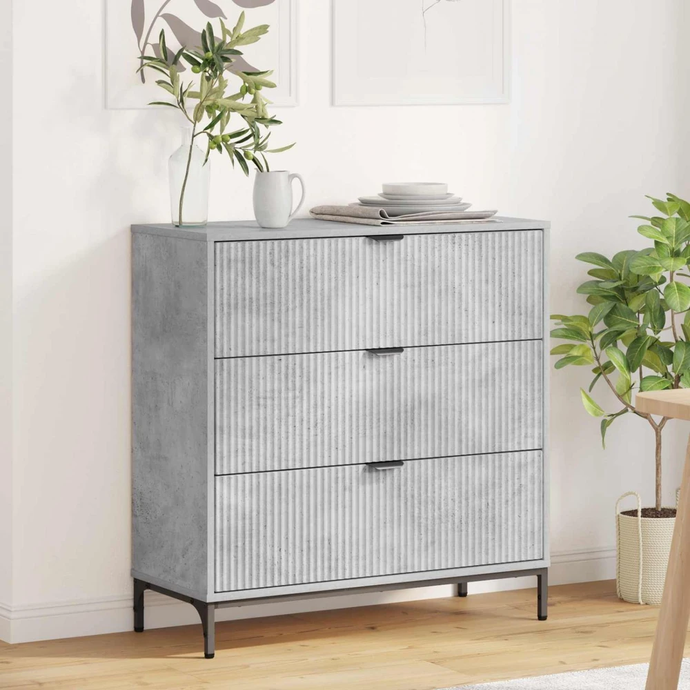 Kabalas Betono pilka 79,5 x 33 x 82 cm Apdirbta mediena