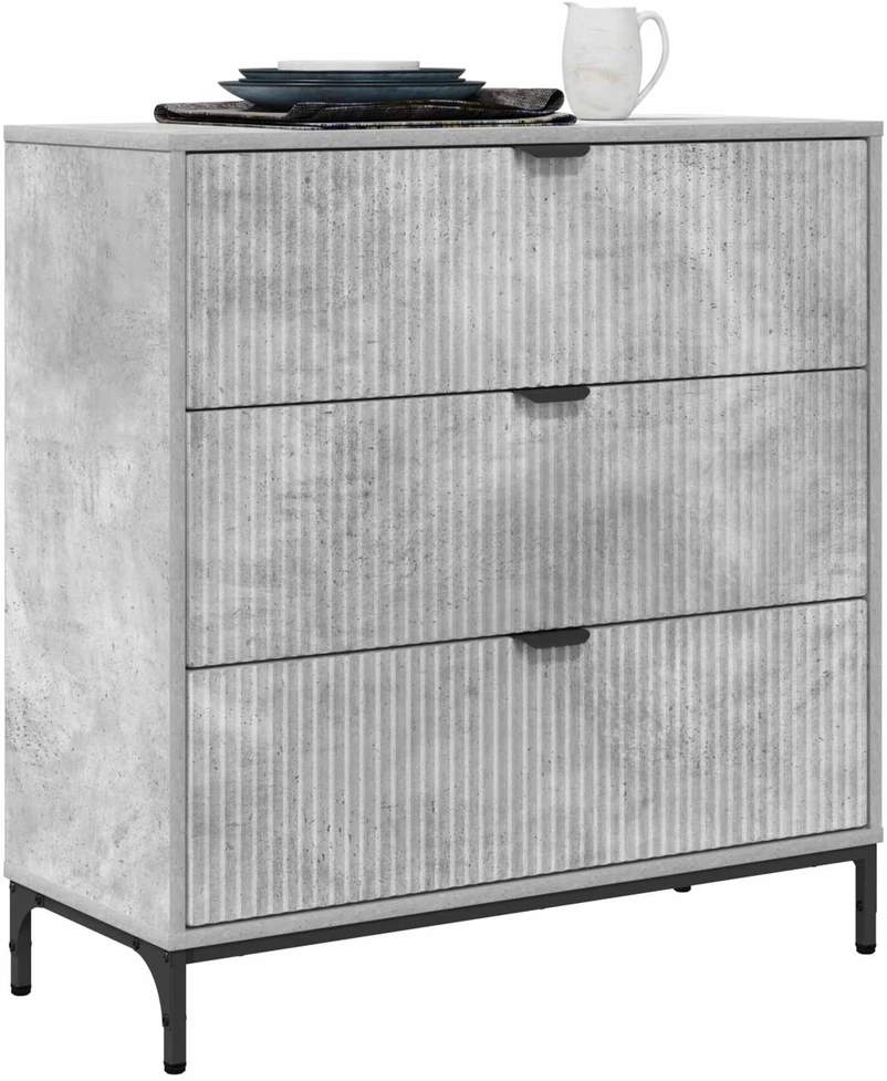 Kabalas Betono pilka 79,5 x 33 x 82 cm Apdirbta mediena
