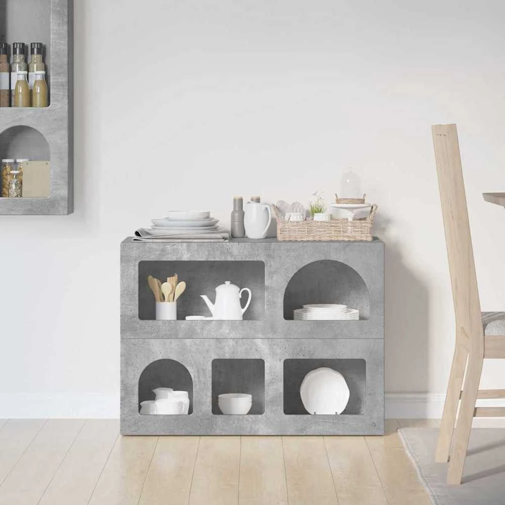 Kabalas ELST Betono pilka 80.5 x 35 x 59 cm Apdirbta mediena