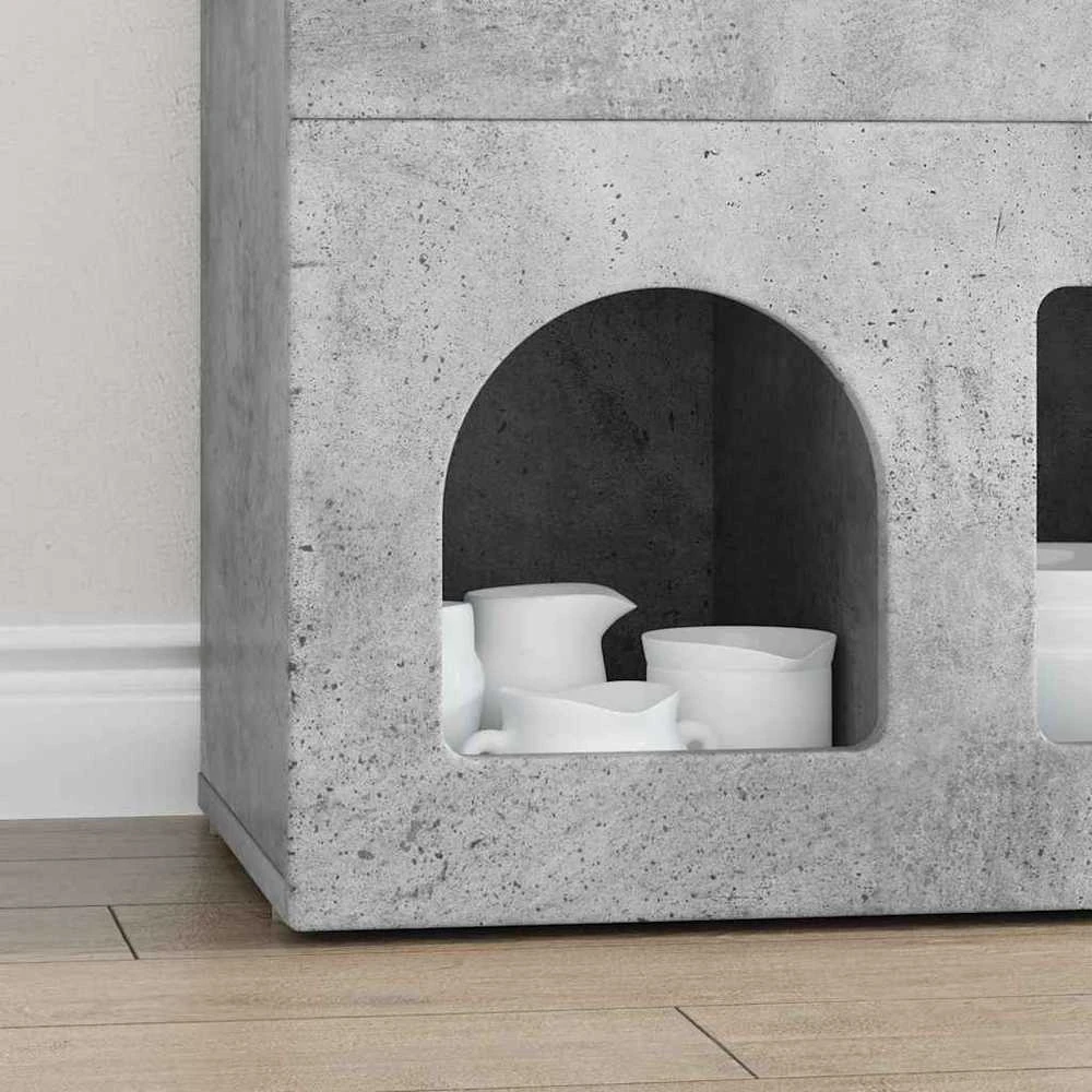 Kabalas ELST Betono pilka 80.5 x 35 x 59 cm Apdirbta mediena