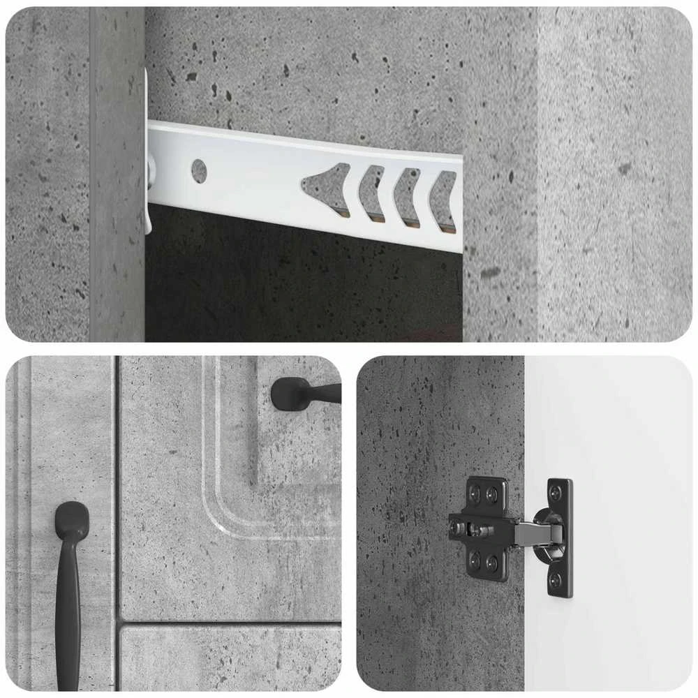 Kabalas Betono pilka 89 x 34,5 x 57 cm Apdirbta mediena