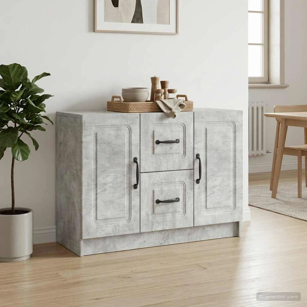 Kabalas Betono pilka 89 x 34,5 x 57 cm Apdirbta mediena