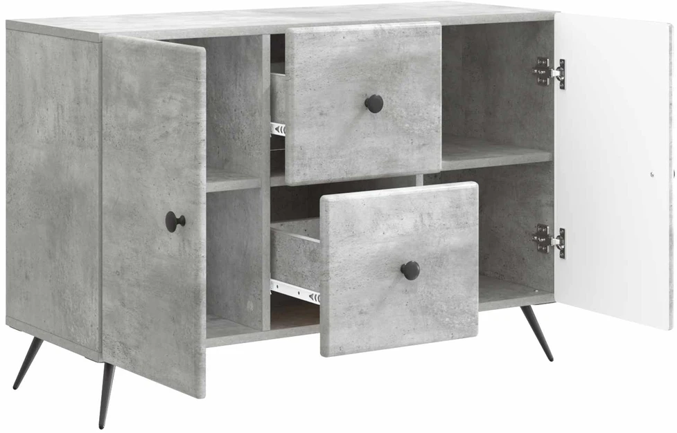 Kabalas Betono pilka 89 x 34,5 x 60 cm Apdirbta mediena