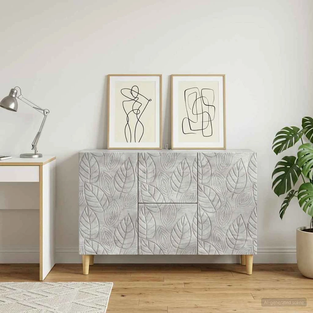 Kabalas Betono pilka 89 x 34,5 x 60 cm Apdirbta mediena