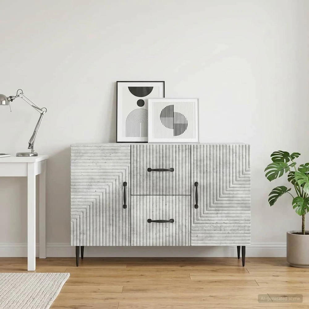 Kabalas Betono pilka 89 x 34,5 x 60 cm Apdirbta mediena