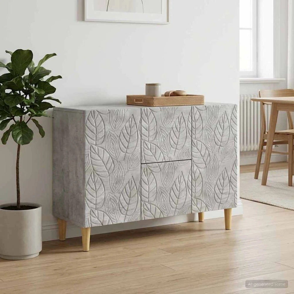 Kabalas Betono pilka 89 x 34,5 x 60 cm Apdirbta mediena