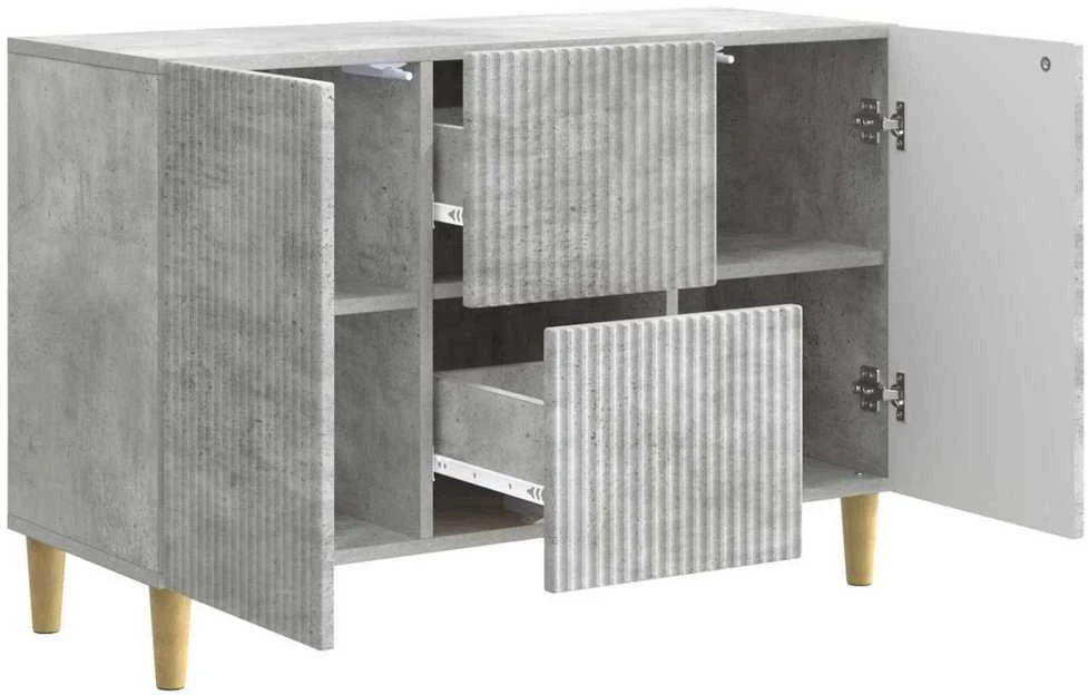 Kabalas Betono pilka 89 x 34,5 x 60 cm Apdirbta mediena