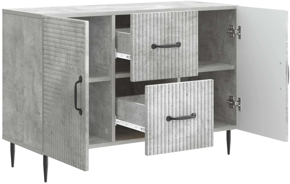 Kabalas Betono pilka 89 x 34,5 x 60 cm Apdirbta mediena