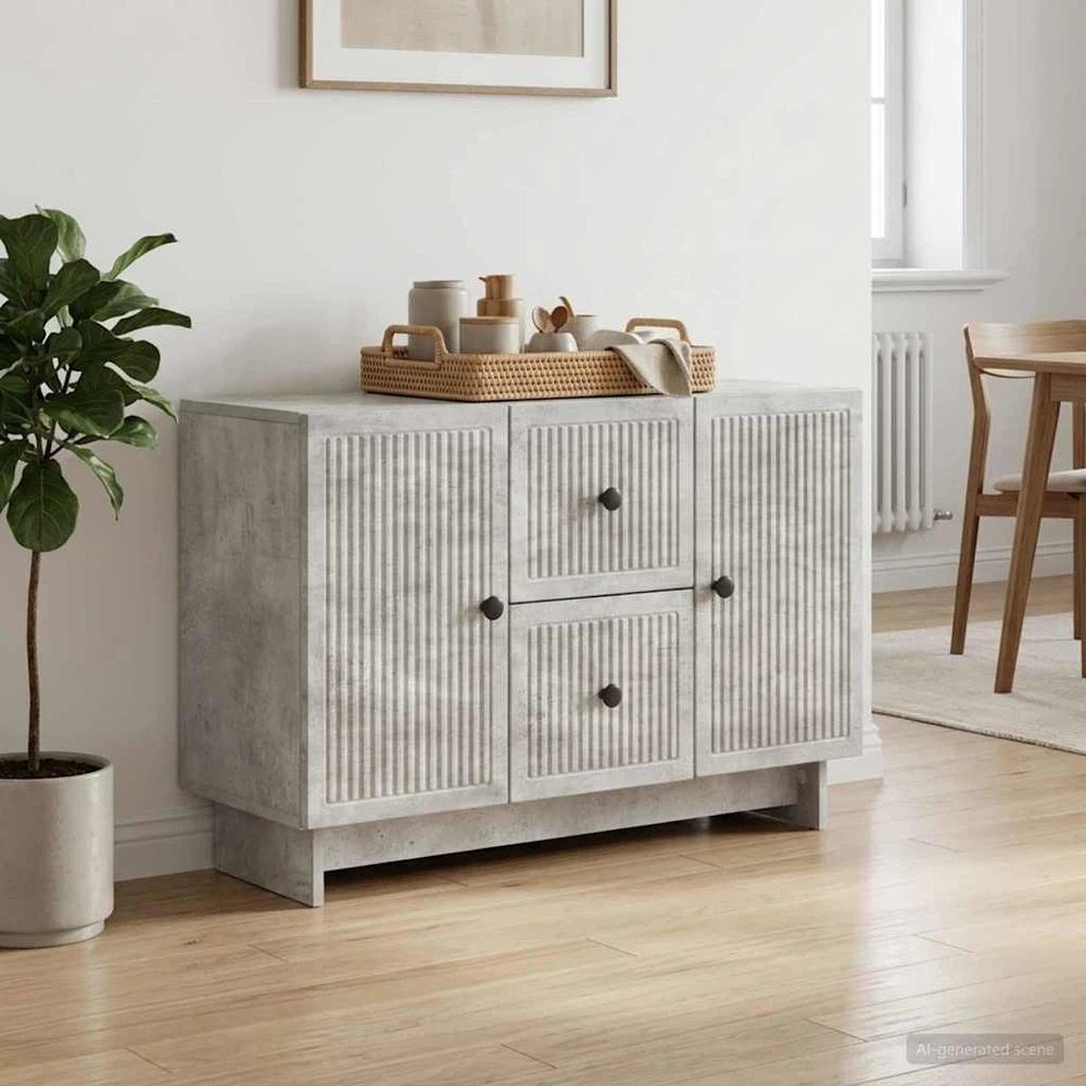 Kabalas Betono pilka 89 x 34,5 x 60 cm Apdirbta mediena