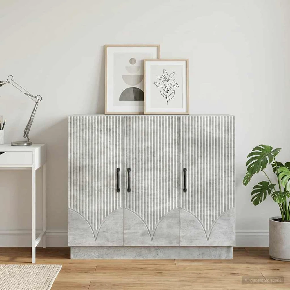 Kabalas Betono pilka 89 x 34,5 x 77 cm Apdirbta mediena