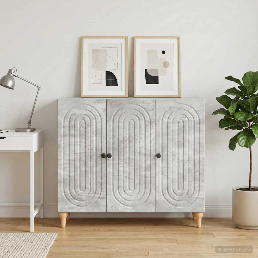Kabalas Betono pilka 89 x 34,5 x 80 cm Apdirbta mediena