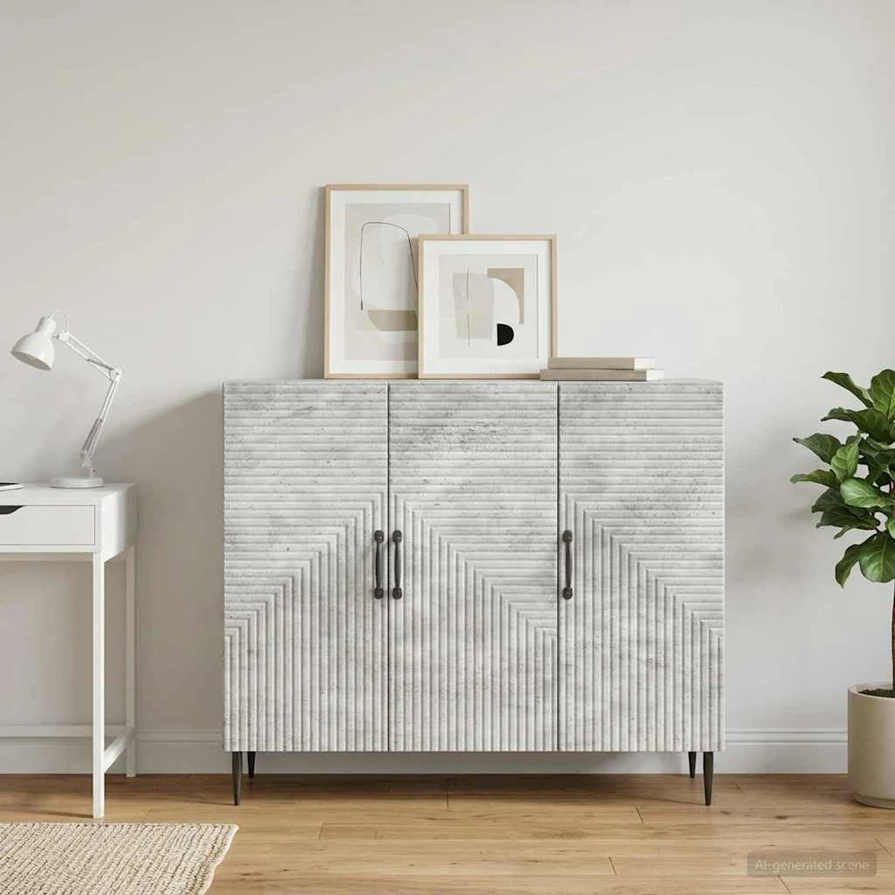 Kabalas Betono pilka 89 x 34,5 x 80 cm Apdirbta mediena