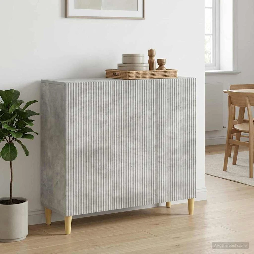 Kabalas Betono pilka 89 x 34,5 x 80 cm Apdirbta mediena